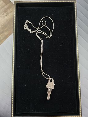 Brighton Gold Padlock and Key Charm Necklace Lanyard